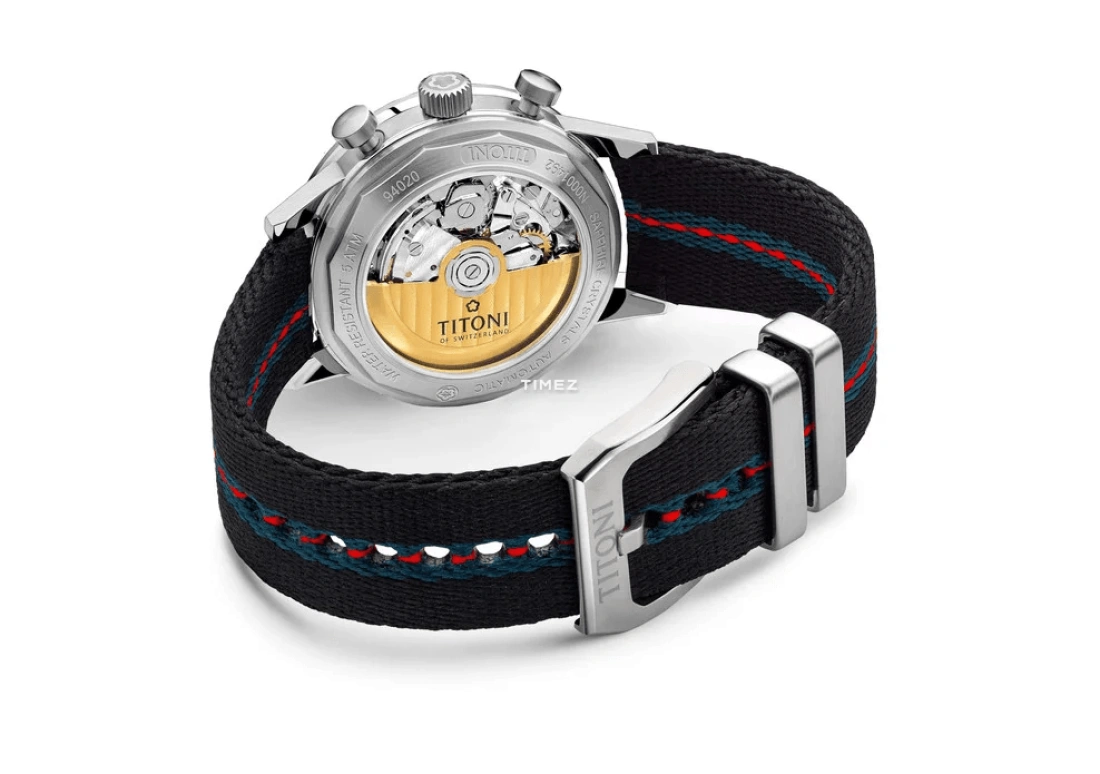 Titoni,HERITAGE 41mm,41mm,Stainless Steel,Silver,Automatic,Chronograph,Day,94020 S,94020 S-T4-680