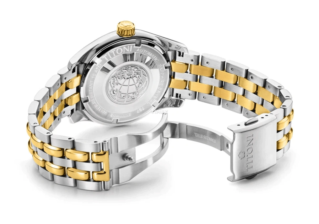 Titoni,COSMO 40mm,40mm,Stainless Steel,Silver,Automatic,Date,Day,797 SY,797 SY-695