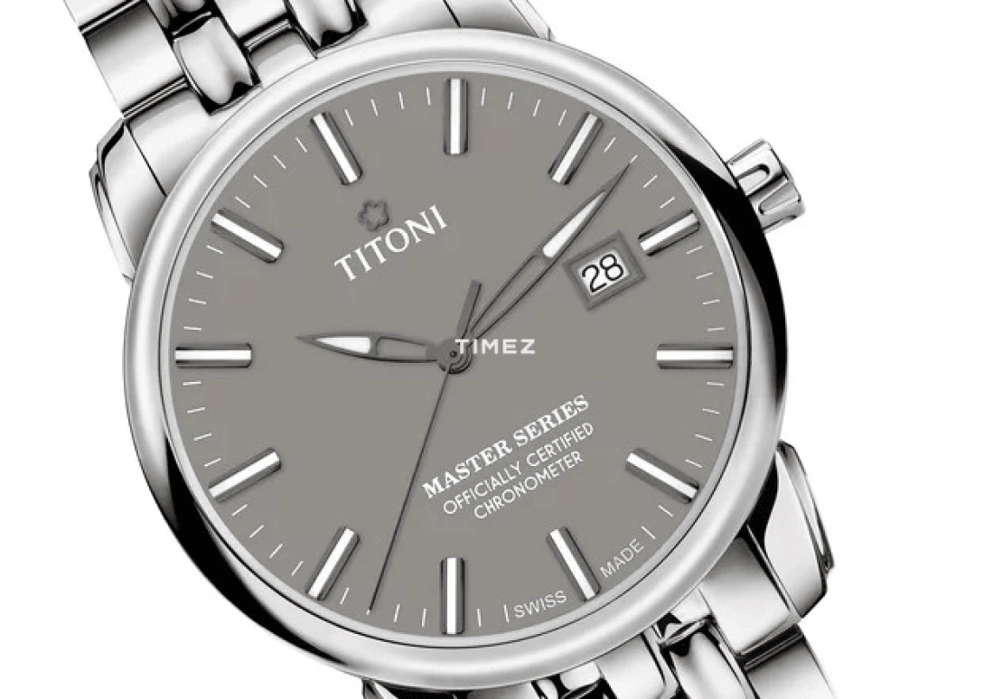 Titoni,MASTER 41mm,41mm,Stainless Steel,Grey,Automatic,Day,Sapphire,Crystal Glass,83188 S,83188 S-678