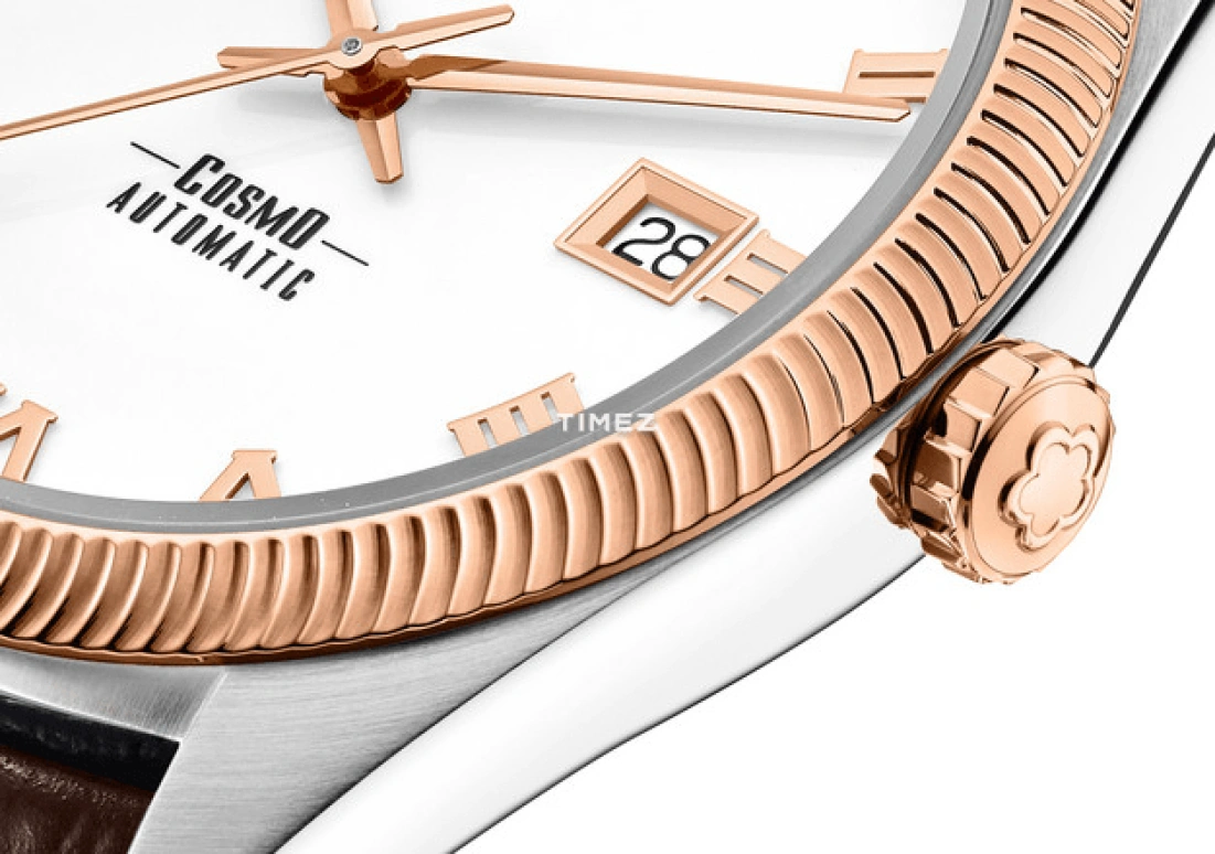 Titoni,COSMO 41mm,41mm,Stainless Steel,White,Automatic,Day,Sapphire,Crystal Glass,878 SRG,878 SRG-ST-657