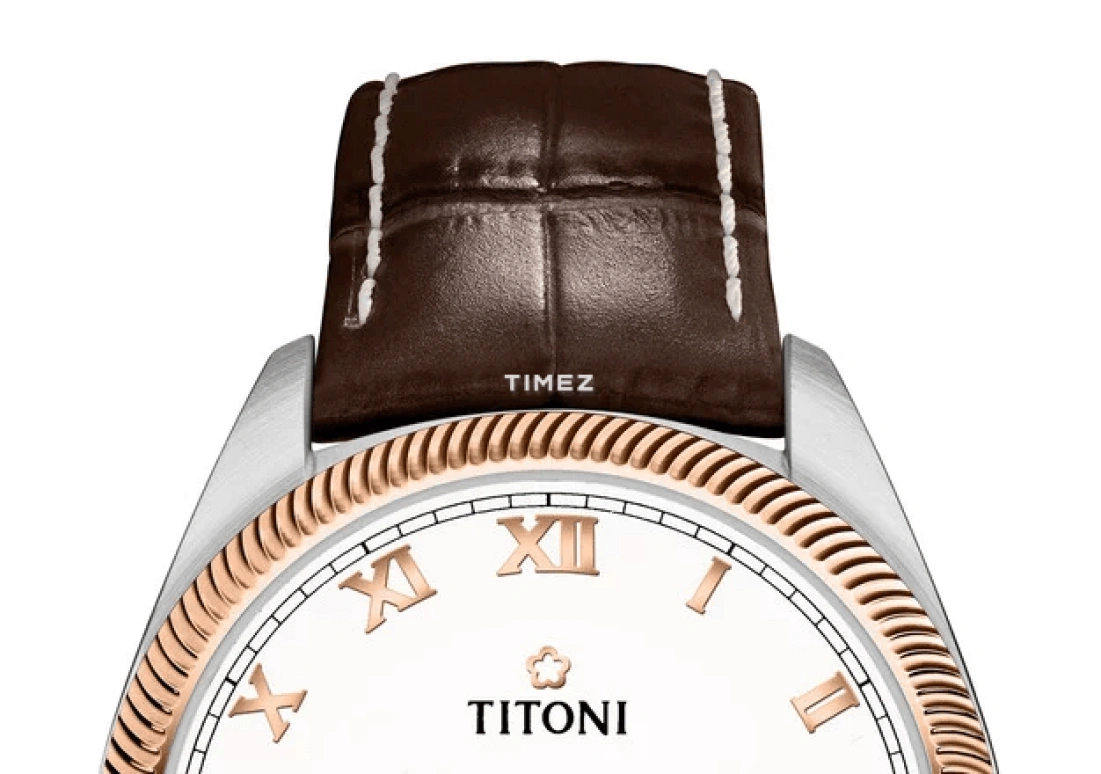 Titoni,COSMO 41mm,41mm,Stainless Steel,White,Automatic,Day,Sapphire,Crystal Glass,878 SRG,878 SRG-ST-657