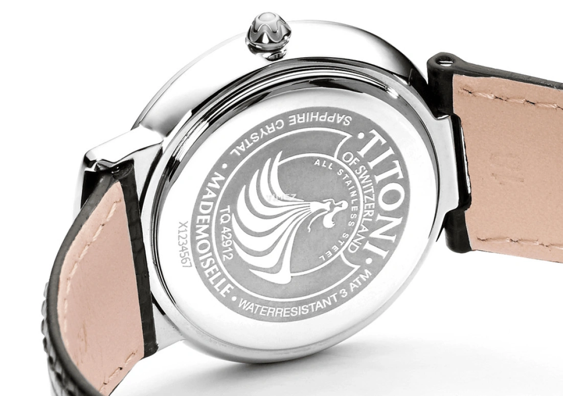Titoni,MADEMOISELLE BY TITONI 32mm,32mm,Stainless Steel,Silver,Quartz,Sapphire,Crystal Glass,Round,TQ 42912 S,TQ 42912 S-ST-590