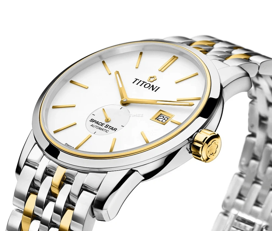 Titoni,SPACE STAR 40mm,40mm,Stainless Steel,Silver,Automatic,Day,Sapphire,Crystal Glass,83638 SY,83638 SY-606