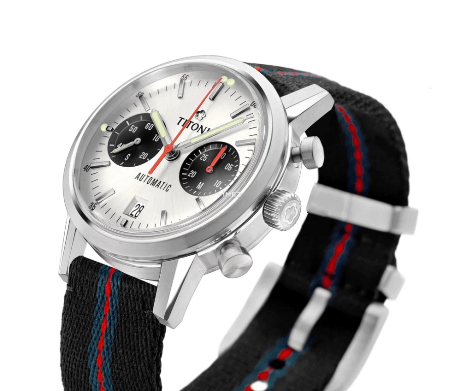 Titoni,HERITAGE 41mm,41mm,Stainless Steel,Silver,Automatic,Chronograph,Day,94020 S,94020 S-T4-680