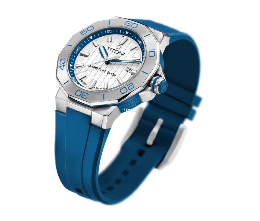 Titoni,IMPETUS 43mm,43mm,Stainless Steel,Ceramic,White,Automatic,Day,42hours,83765 S,83765 S-FF-708