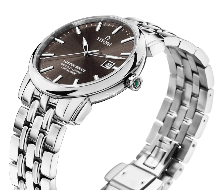 Titoni,MASTER 41mm,41mm,Stainless Steel,Smoky Coal,Automatic,Day,Sapphire,Glass,83188 S,83188 S-576