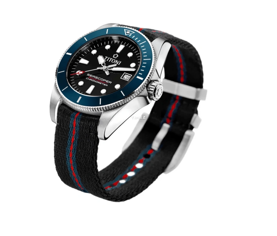 Titoni,SEASCOPER 45mm,45mm,Stainless Steel,Black,Automatic,Day,Sapphire,Crystal Glass,83300 SBE,83300 SBE-T4-706