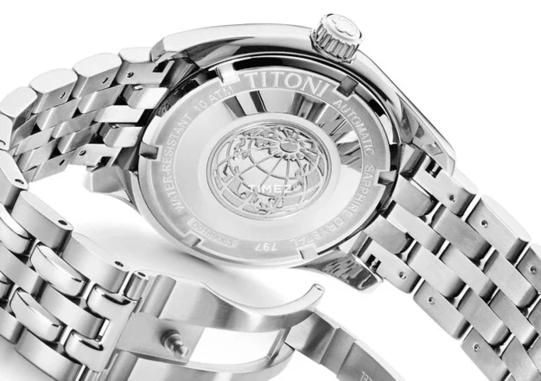 Titoni,COSMO 40mm,40mm,Stainless Steel,Green,Automatic,Date,Day,797 S,797 S-697