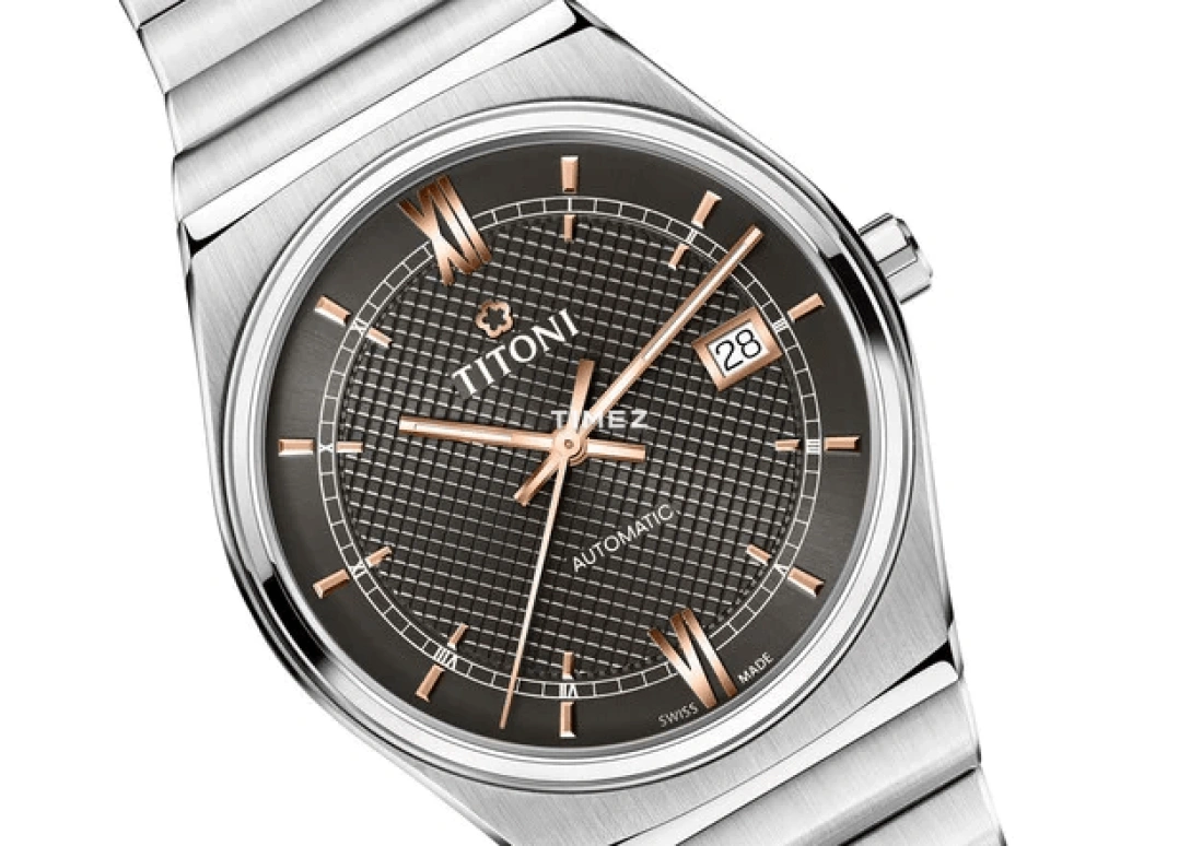Titoni,IMPETUS 39.50mm,39.50mm,Stainless Steel,Black,Light,Automatic,Day,Sapphire,Crystal Glass,83751 S,83751 S-626R