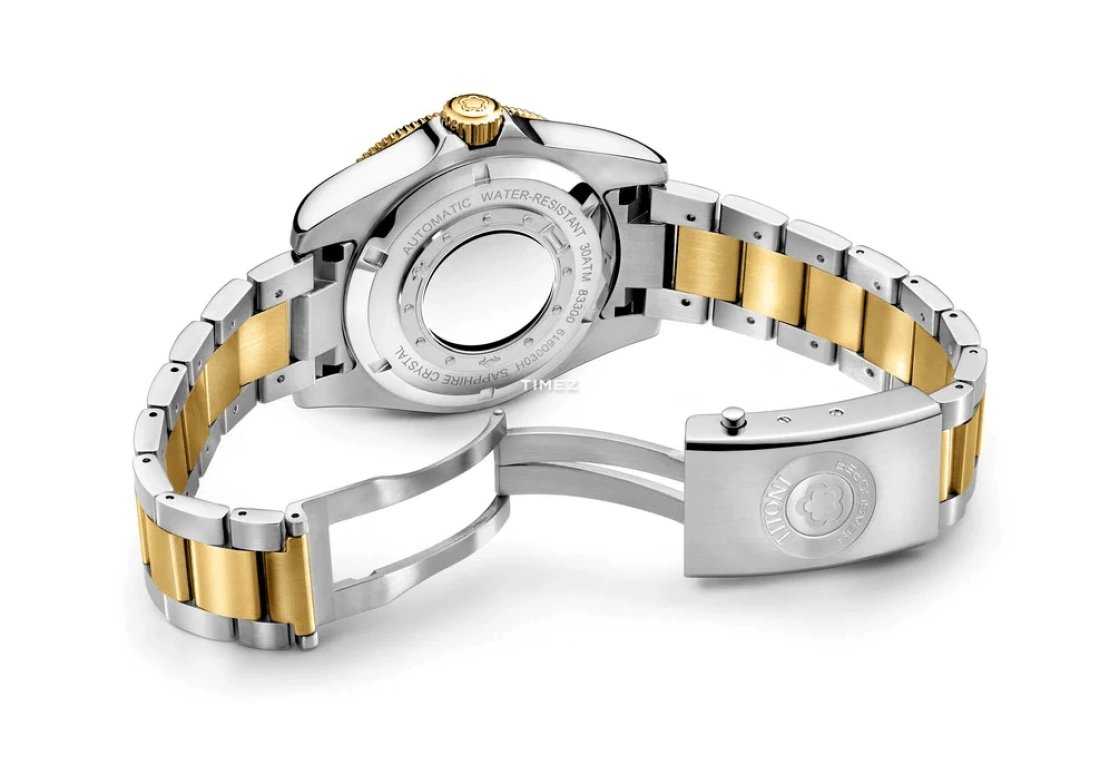 Titoni,SEASCOPER 42mm,42mm,Stainless Steel,Ceramic,Black,Automatic,Day,38hours,83300 SY,83300 SY-BE-248