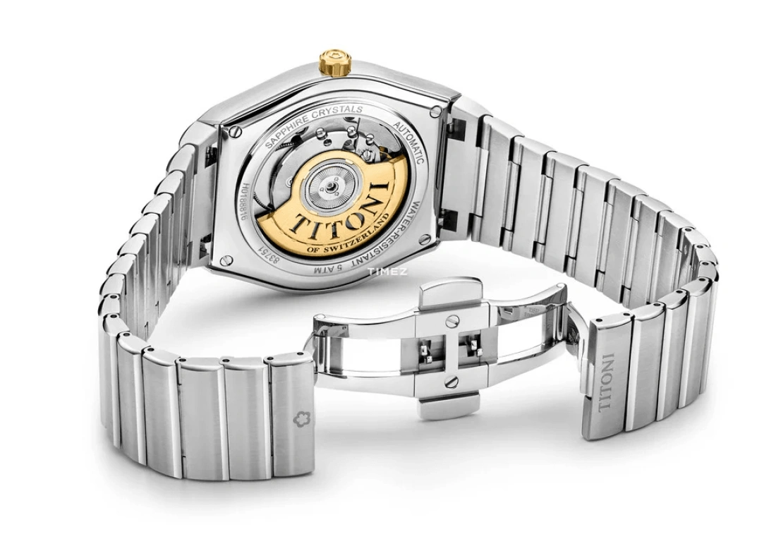Titoni,IMPETUS 39.50mm,39.50mm,Stainless Steel,Silver,Automatic,Day,Sapphire,Crystal Glass,83751 SY,83751 SY-629