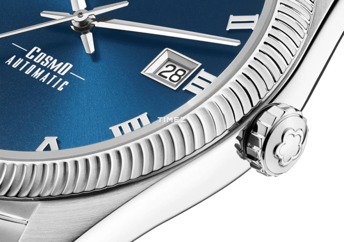 Titoni,COSMO 41mm,41mm,Stainless Steel,Blue,Automatic,Sapphire,Crystal Glass,Round,878 S,878 S-658
