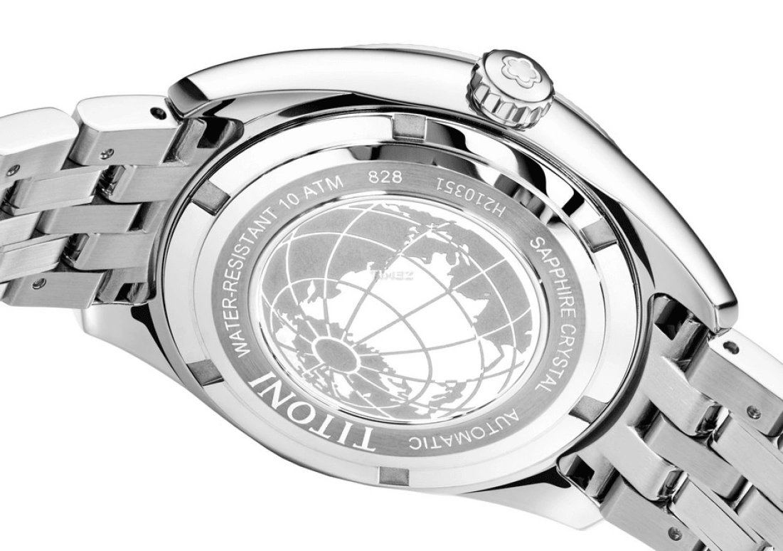 Titoni,COSMO 33.50mm,33.50mm,Stainless Steel,Blue,Automatic,Day,Sapphire,Crystal Glass,828 S,828 S-612