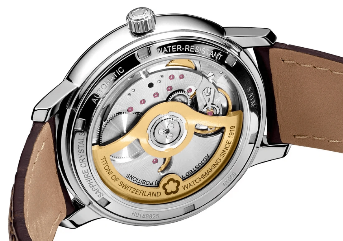 Titoni,IMPETUS 40mm,40mm,Stainless Steel,Blue,Automatic,Day,In-house Caliber,83919 S,83919 S-ST-612