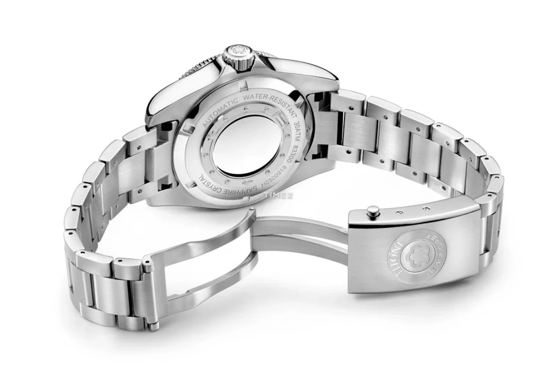 Titoni,SEASCOPER 42mm,42mm,Stainless Steel,Black,Automatic,Day,Sapphire,Crystal Glass,83300 S,83300 S-BK-702