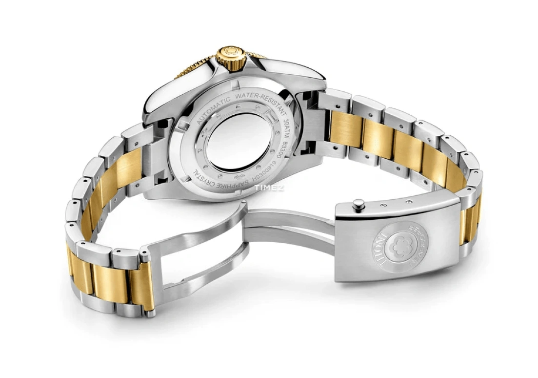Titoni,SEASCOPER 42mm,42mm,Stainless Steel,Ceramic,Black,Automatic,Day,38hours,83300 SY,83300 SY-GN-248
