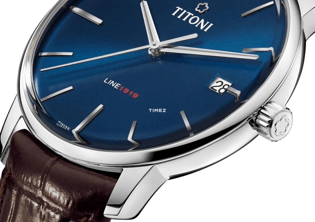 Titoni,IMPETUS 40mm,40mm,Stainless Steel,Blue,Automatic,Day,In-house Caliber,83919 S,83919 S-ST-612