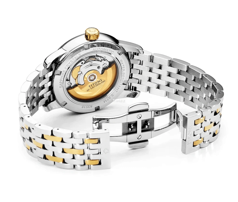 Titoni,SPACE STAR 40mm,40mm,Stainless Steel,Silver,Automatic,Day,Sapphire,Crystal Glass,83538 SY,83538 SY-099
