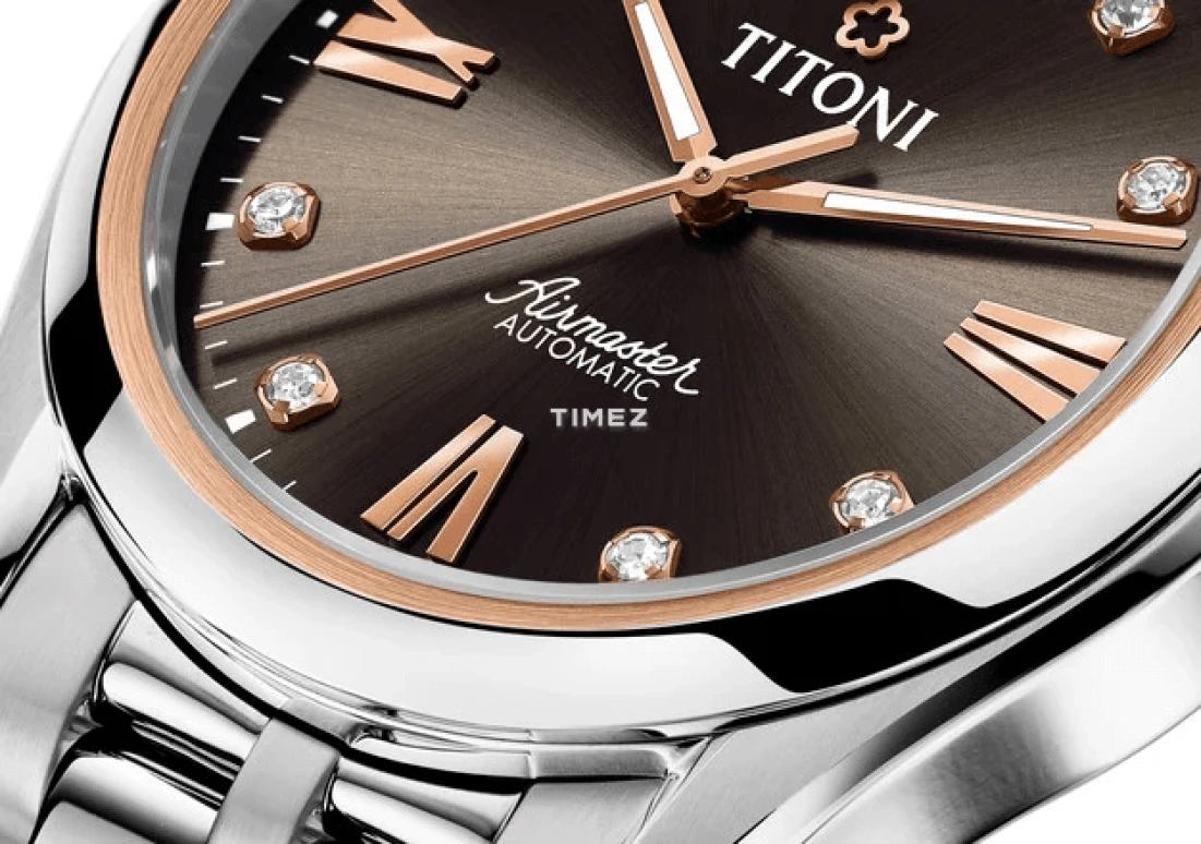 Titoni,AIRMASTER 39mm,39mm,Stainless Steel,Brown,Coffee,Automatic,Date,Day,93808 SRG,93808 SRG-665