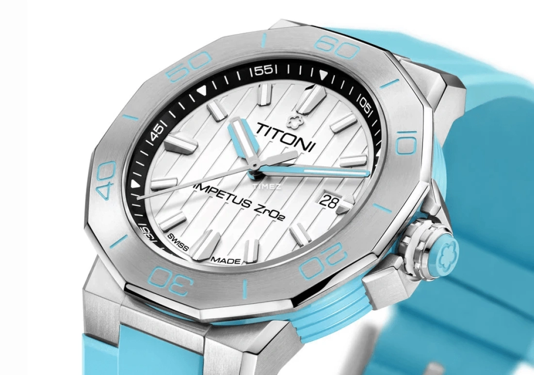 Titoni,IMPETUS 43mm,43mm,Stainless Steel,Ceramic,White,Automatic,Day,42hours,83765 S,83765 S-AA-711