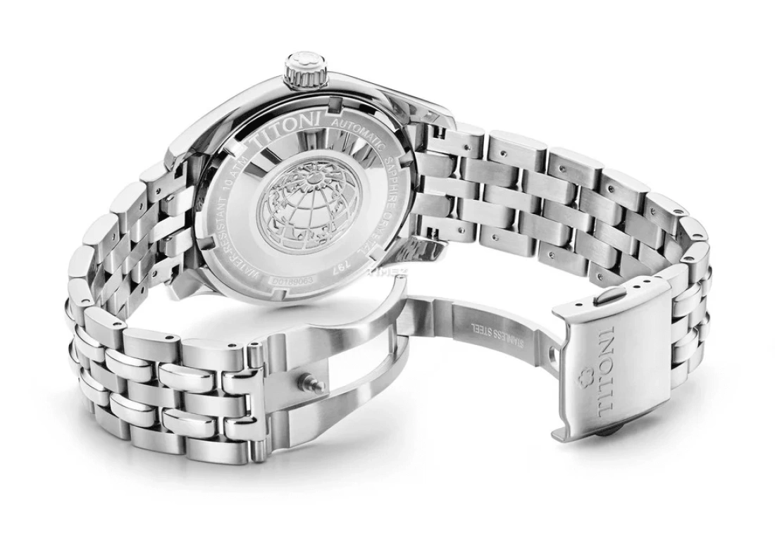 Titoni,COSMO 40mm,40mm,Stainless Steel,Green,Automatic,Date,Day,797 S,797 S-697