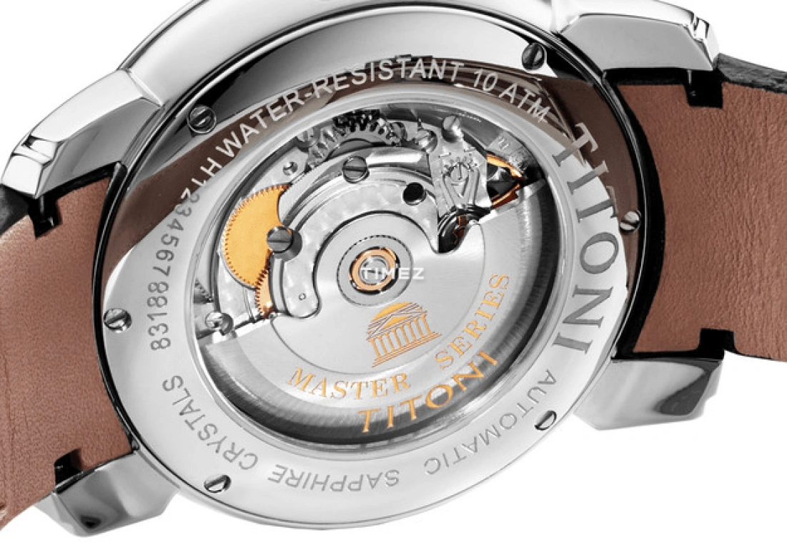 Titoni,MASTER 41mm,41mm,Stainless Steel,Smoky Coal,Automatic,Day,Sapphire,Glass,83188 S,83188 S-ST-576