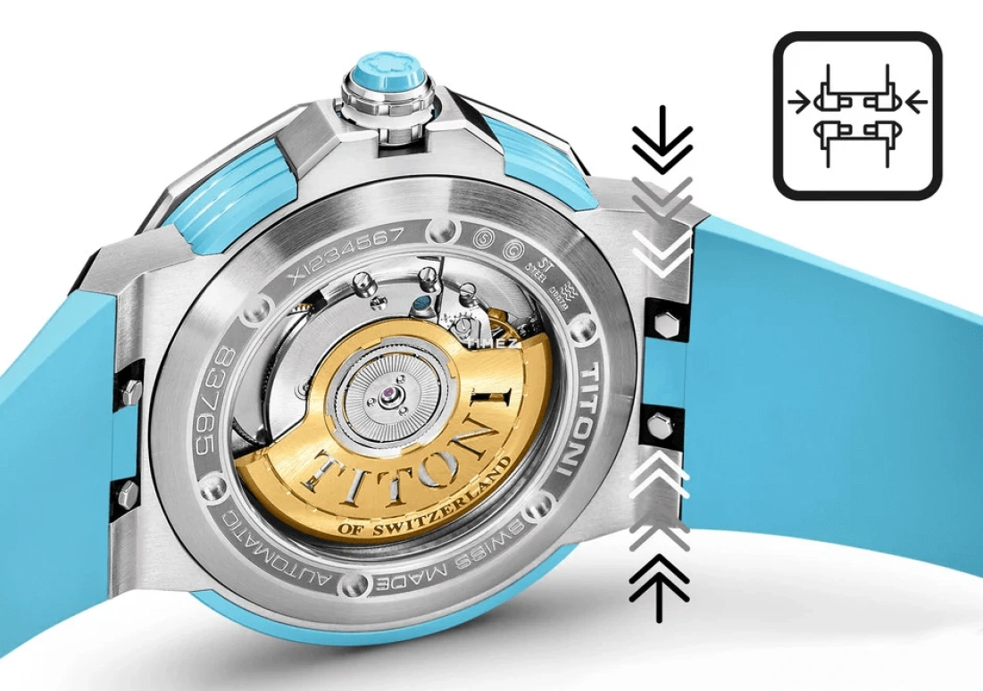 Titoni,IMPETUS 43mm,43mm,Stainless Steel,Ceramic,White,Automatic,Day,42hours,83765 S,83765 S-AA-711