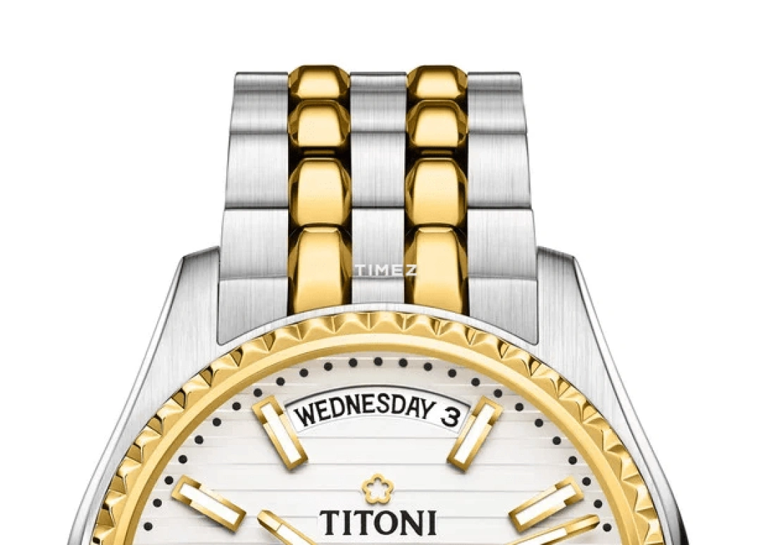 Titoni,COSMO 40mm,40mm,Stainless Steel,Silver,Automatic,Date,Day,797 SY,797 SY-695