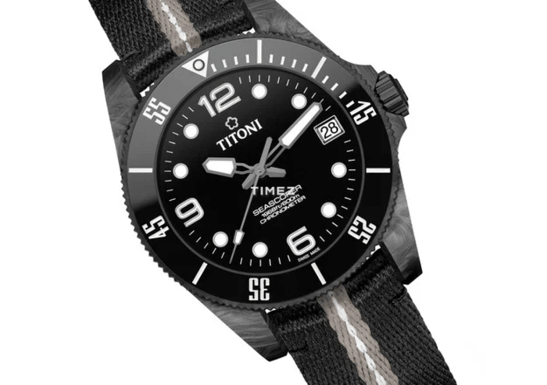 Titoni,SEASCOPER 42mm,42mm,Carbon,Ceramic,Black,Automatic,Day,Sapphire,Crystal Glass,83600 CBK,83600 CBK-T1-256