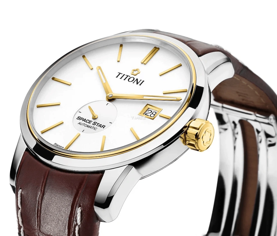 Titoni,SPACE STAR 40mm,40mm,Stainless Steel,Silver,Automatic,Day,Sapphire,Crystal Glass,83638 SY,83638 SY-ST-606