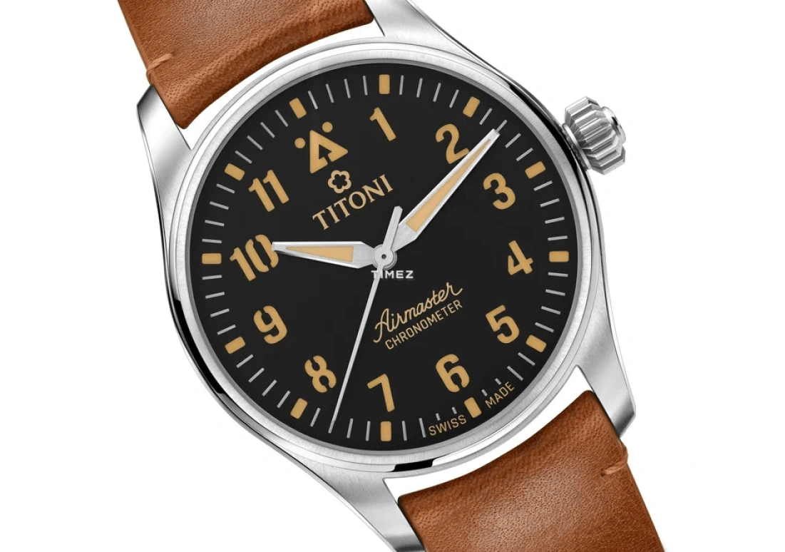 Titoni,AIRMASTER 43mm,43mm,Stainless Steel,Black,Automatic,38hours,Sapphire,Crystal Glass,73906 T,73906 T-ST-723