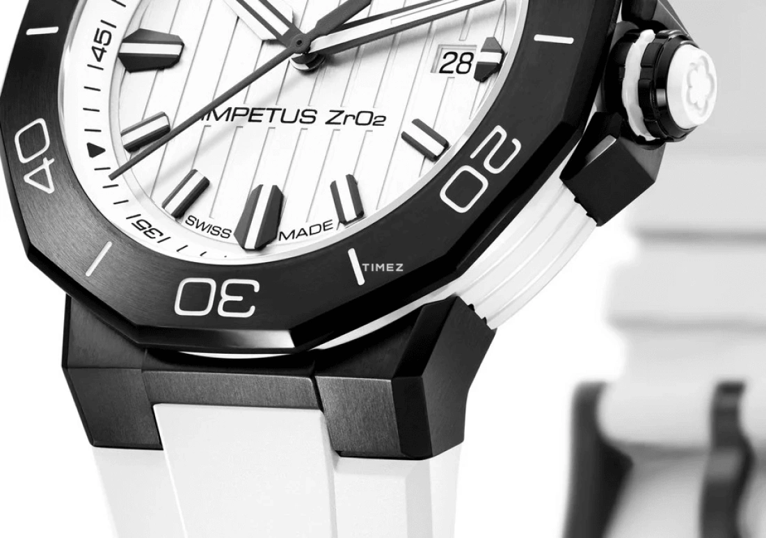 Titoni,IMPETUS 43mm,43mm,Stainless Steel,Ceramic,White,Automatic,Day,42hours,83765 B,83765 B-WW-712