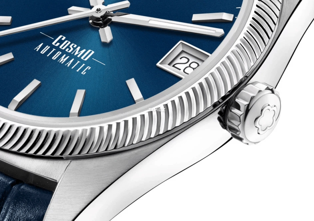 Titoni,COSMO 33.50mm,33.50mm,Stainless Steel,Blue,Automatic,Day,Sapphire,Crystal Glass,828 S,828 S-ST-612