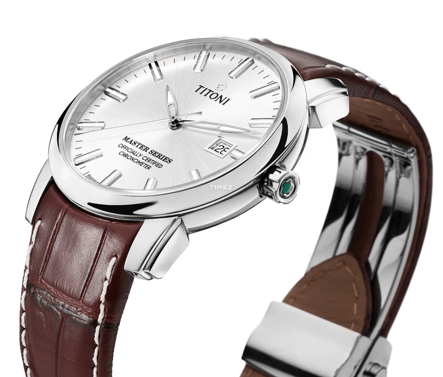 Titoni,MASTER 41mm,41mm,Stainless Steel,Silver,Automatic,Day,Sapphire,Glass,83188 S,83188 S-ST-575