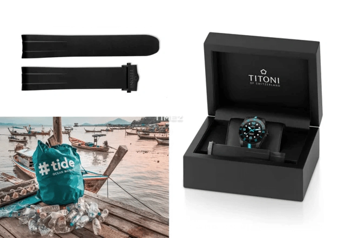 Titoni,SEASCOPER 42mm,42mm,Carbon,Ceramic,Black,Automatic,Day,Sapphire,Crystal Glass,83600 CBL,83600 CBL-T3-256