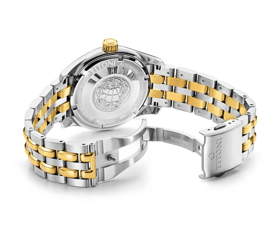 Titoni,COSMO 40mm,40mm,Stainless Steel,White,Automatic,Date,Day,797 SY,797 SY-019