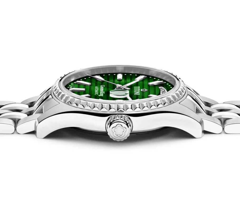 Titoni,COSMO 40mm,40mm,Stainless Steel,Green,Automatic,Date,Day,797 S,797 S-697