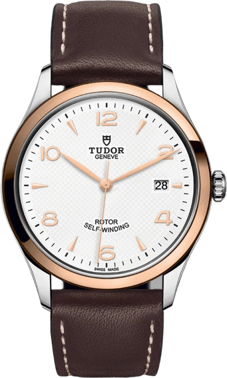 Tudor,1926 39mm,39mm,Rose Gold,Stainless Steel,White,Automatic,Day,38hours,91551,91551-0010