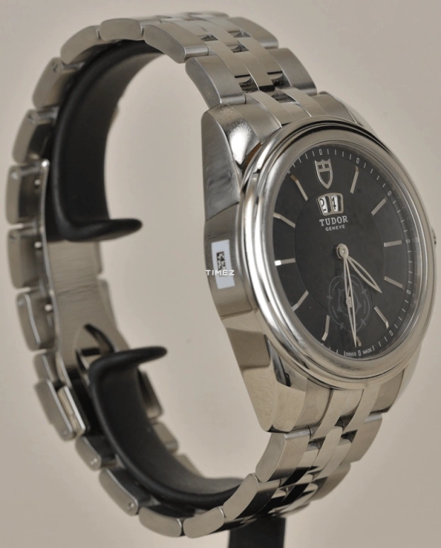 Tudor,Glamour 42mm,42mm,Stainless Steel,Black,Automatic,Day,42hours,57000,57000-6807 black