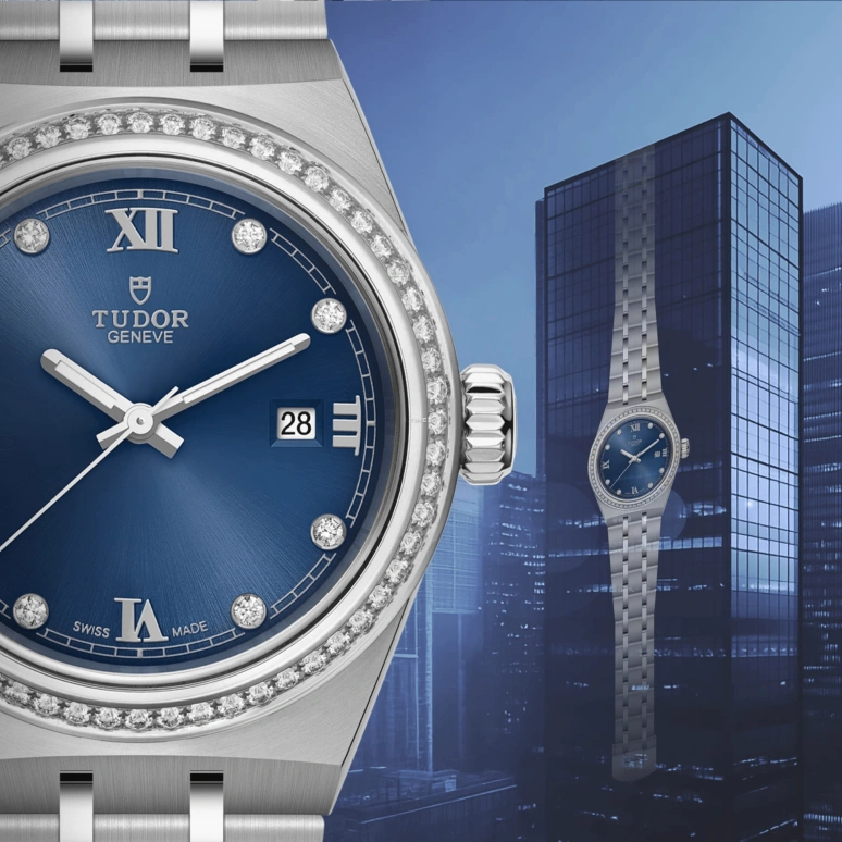 Tudor,Royal 28mm,28mm,Stainless Steel,Blue,Automatic,Day,38hours,28320,28320-0002