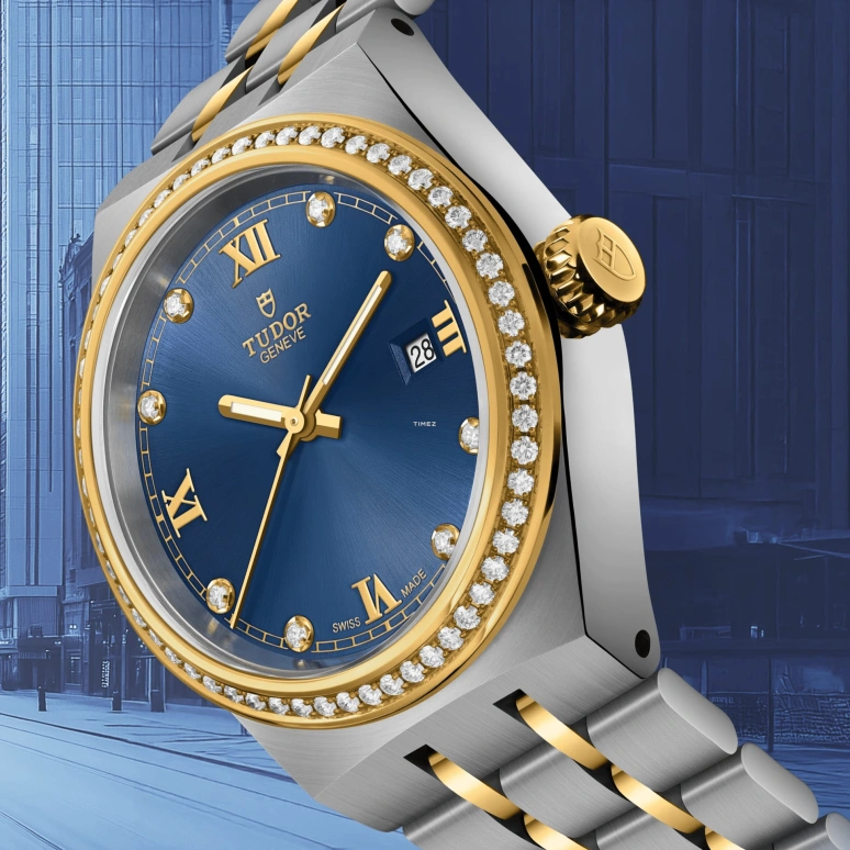 Tudor,Royal 28mm,28mm,Stainless Steel,Blue,Automatic,Day,38hours,28323,28323-0002