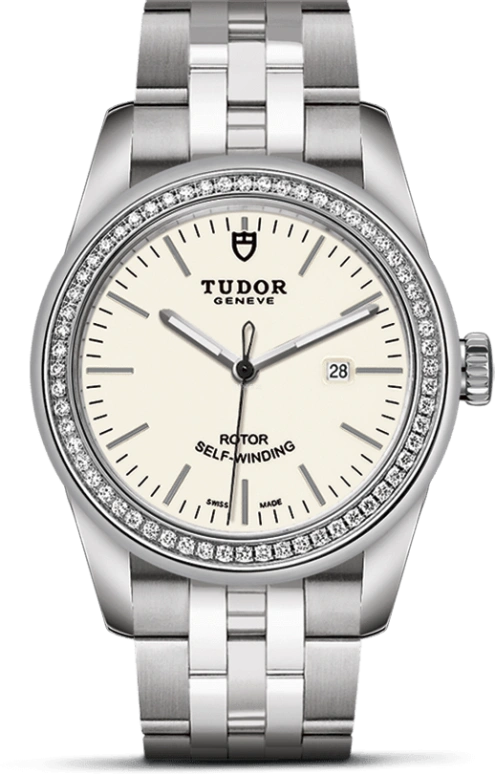 Tudor,Glamour 31mm,31mm,Stainless Steel,White,Automatic,Date,38hours,53020,53020-0073