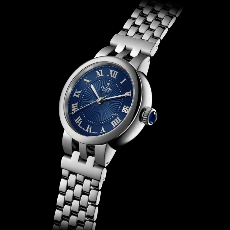 Tudor,Clair de Rose 26mm,26mm,Stainless Steel,Blue,Automatic,Day,38hours,35200,35200-0009