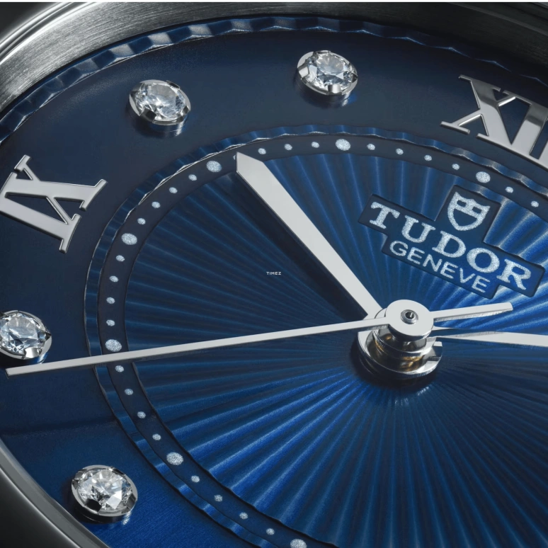 Tudor,Clair de Rose 26mm,26mm,Stainless Steel,Blue,Automatic,Day,38hours,35200,35200-0010