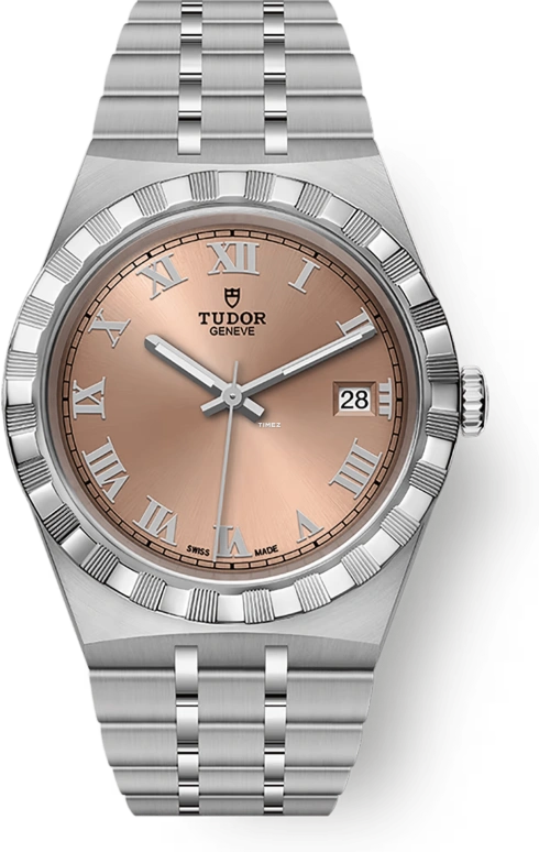 Tudor,Royal 38mm,38mm,Stainless Steel,Pink,Automatic,Day,38hours,28500,28500-0007