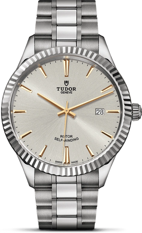 Tudor,Style 41mm,41mm,Stainless Steel,Silver,Automatic,Date,38hours,12710,12710-0005