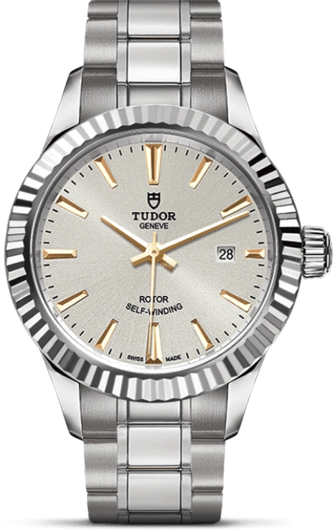 Tudor,Style 28mm,28mm,Stainless Steel,Silver,Automatic,Date,38hours,12110,12110-0005