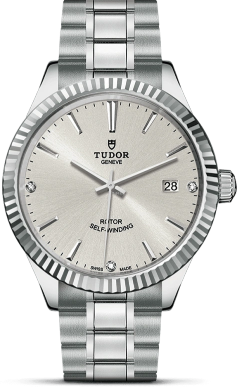 Tudor,Style 38mm,38mm,Stainless Steel,Silver,Automatic,Date,38hours,12510,12510-0007