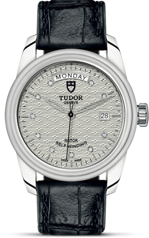 Tudor,Glamour 39mm,39mm,Stainless Steel,Silver,Automatic,Date,Day,56000,56000-0038