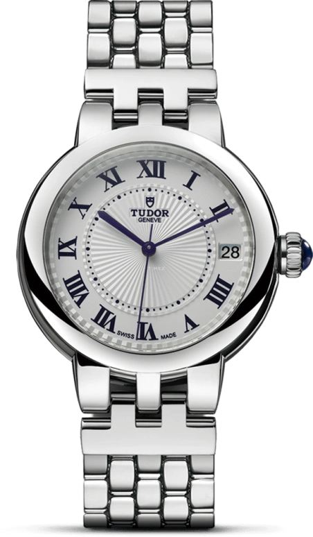 Tudor,Clair de Rose 34mm,34mm,Stainless Steel,Silver,Automatic,Date,38hours,35800,35800-0001